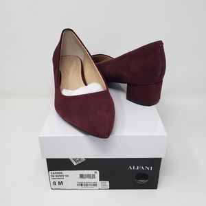 Alfani Cashh Step n Flex Low Block Heel Pumps New